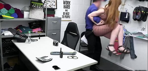 trendsRedhead teen Jane Rogers was caught stealing lube in the store, her stepmom Lauren Philips tells her to fuck the officer so they can be set free.